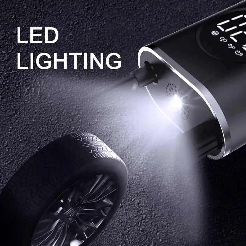 Compressor de Ar Portátil Sem Fio com Luz de LED