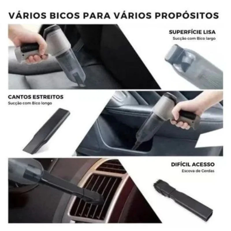 Aspirador Sem Fio 3 Em 1 - Potência 9000Pa
