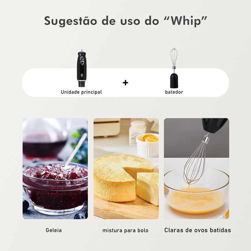 Conjunto Mixer e Processador de Alimentos 5 em 1
