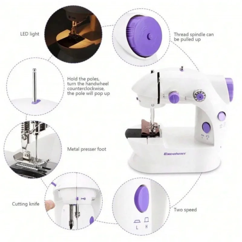Mini Máquina de Costura Doméstica