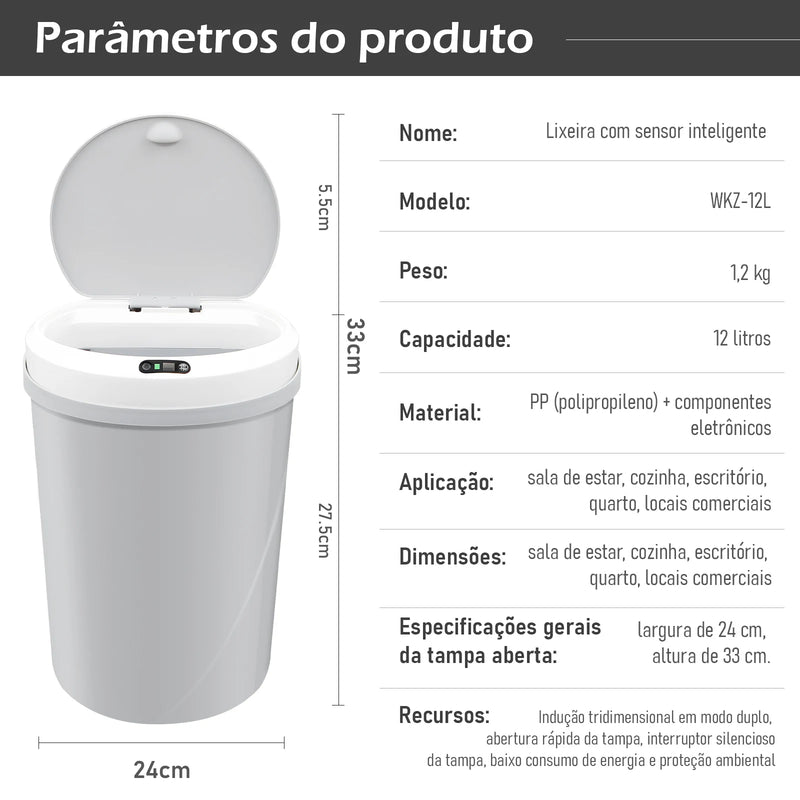 Lixeira com Sensor Inteligente