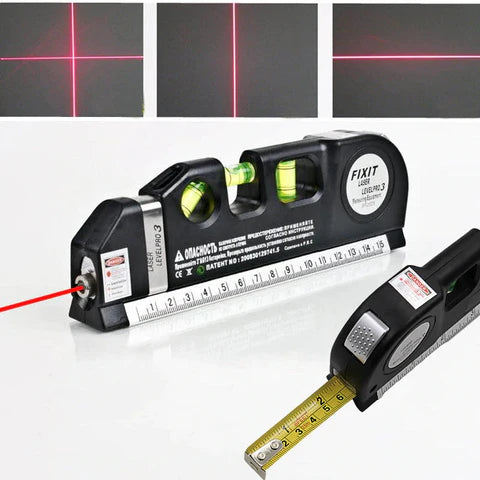 Trena Laser Nível Profissional 4 em 1
